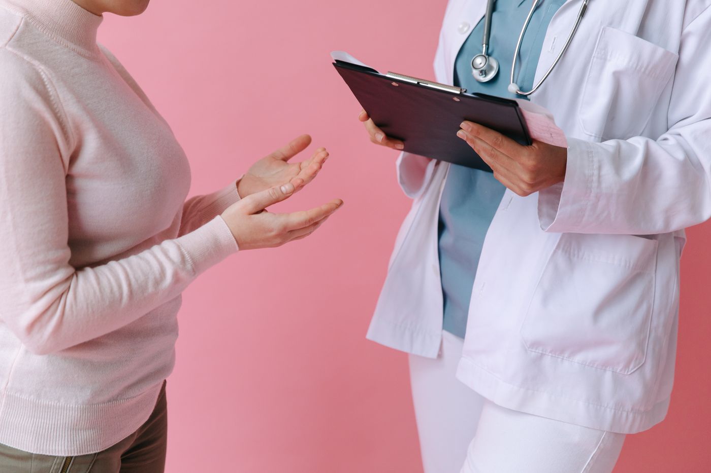 Doctor consulting with a patient during an appointment